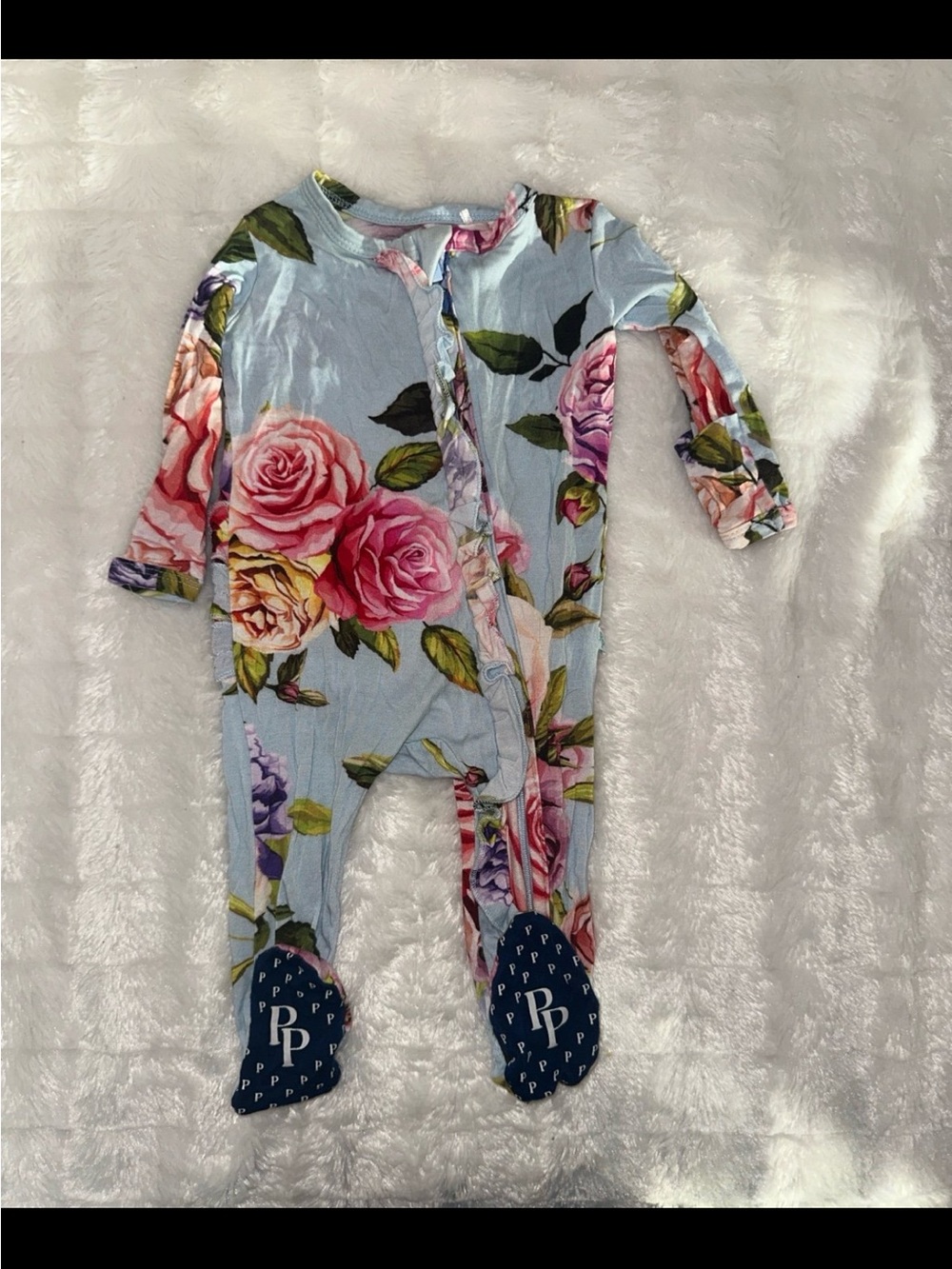 Posh peanut Floral Footie Pajamas newborn